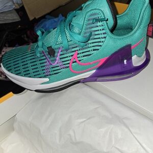 Nike LeBron Witness VI in Emerald and Pink